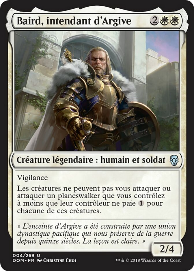 image Baird, intendant d'Argive