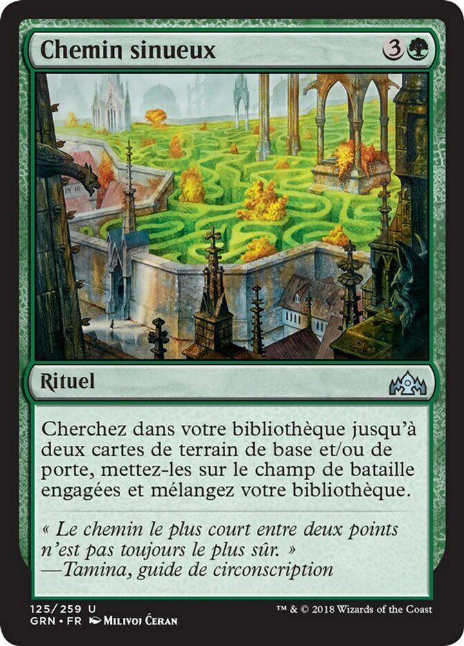 image Chemin sinueux