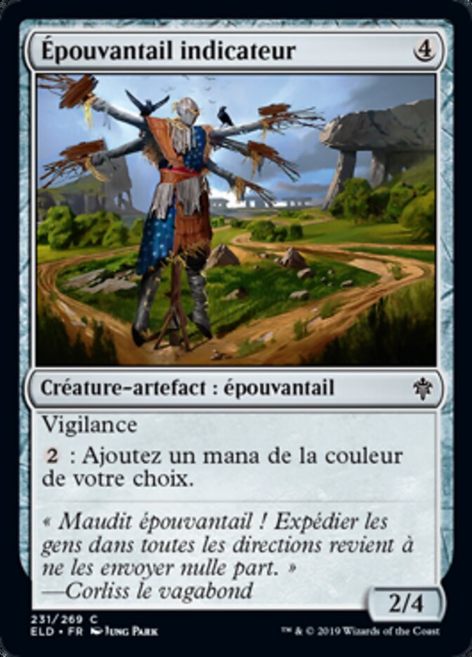 image Épouvantail indicateur