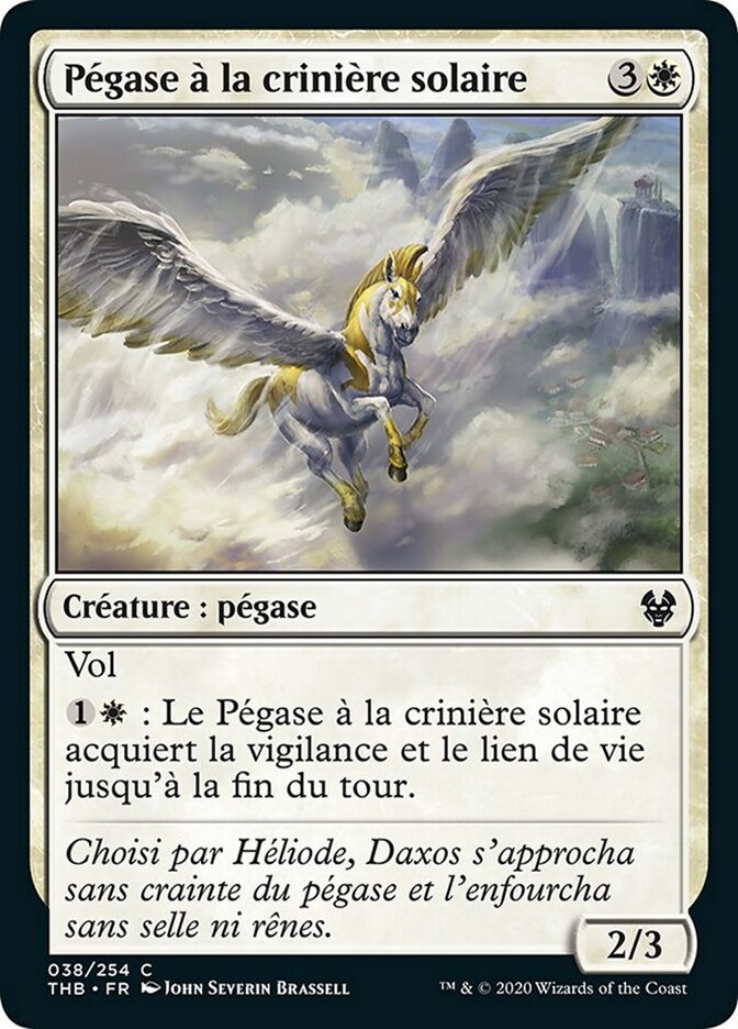image Pégase à la crinière solaire