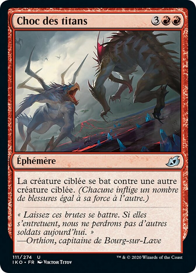 image Choc des titans