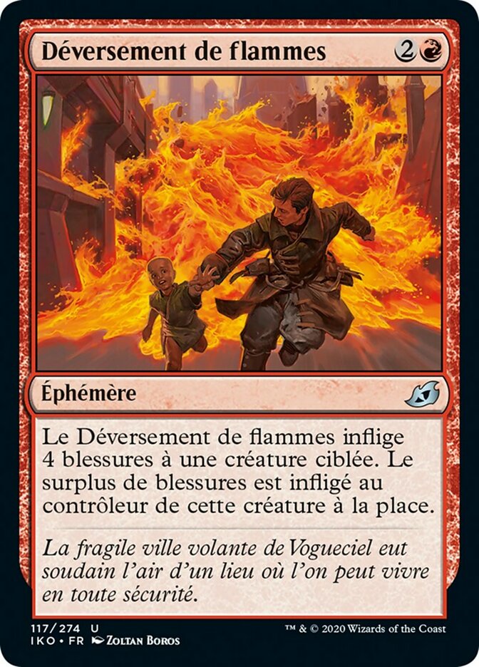 image Déversement de flammes