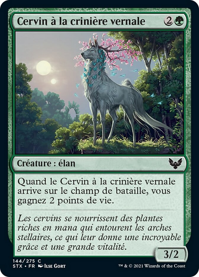 image Cervin à la crinière vernale