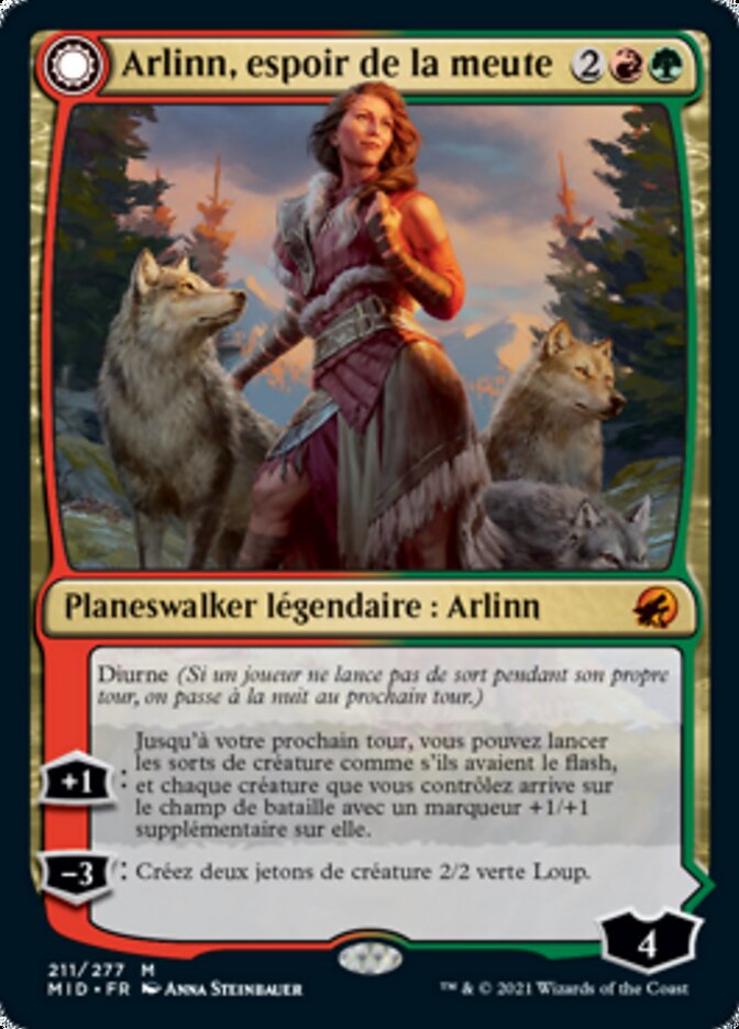 image Arlinn, the Pack's Hope // Arlinn, the Moon's Fury