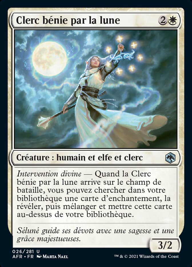 image Clerc bénie par la lune
