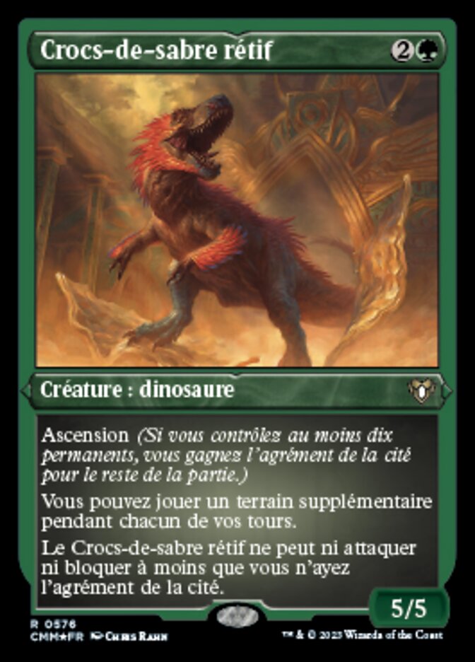 image Crocs-de-sabre rétif
