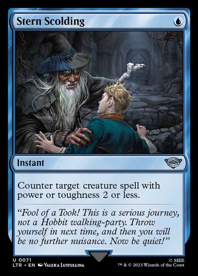image Stern Scolding