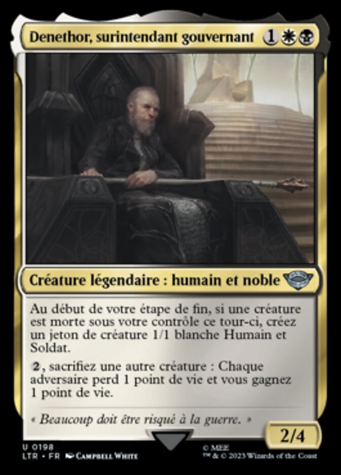 image Denethor, surintendant gouvernant