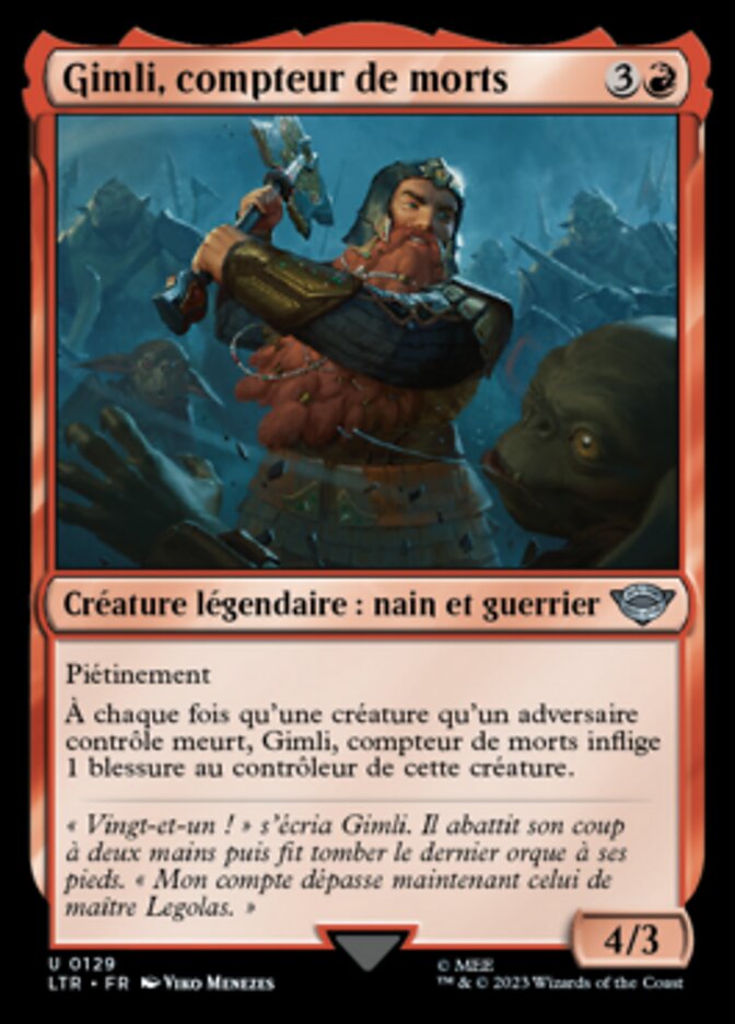 image Gimli, compteur de morts