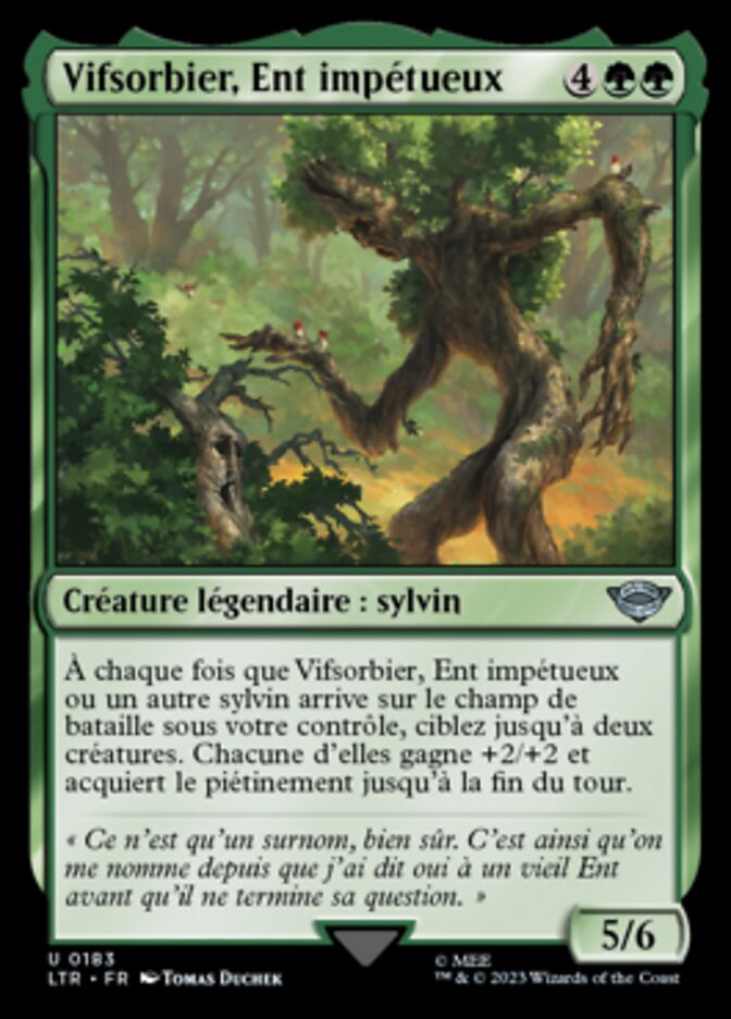 image Vifsorbier, Ent impétueux