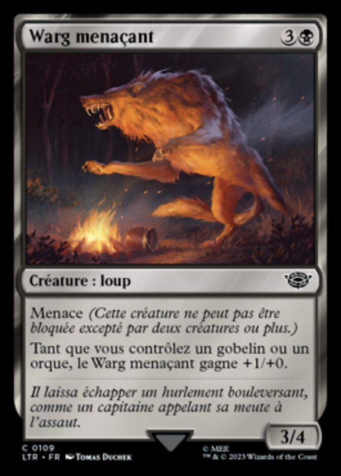 image Warg menaçant