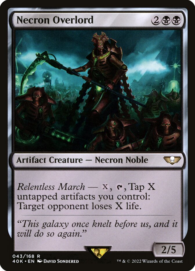 image Necron Overlord