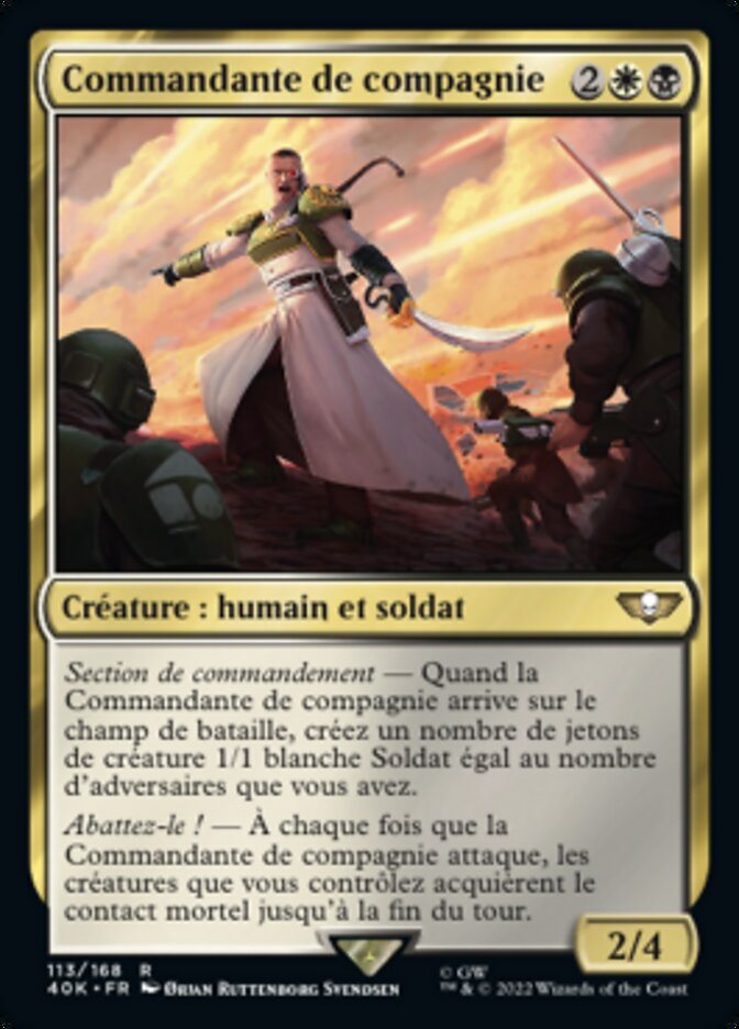 image Commandante de compagnie