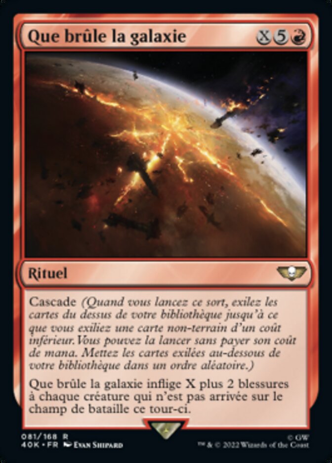 image Que brûle la galaxie