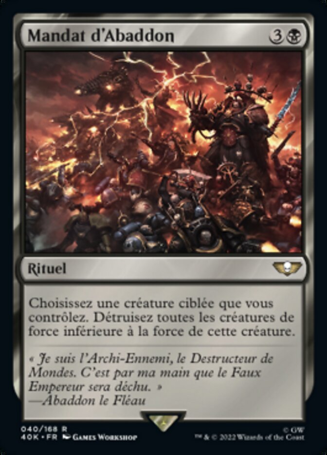 image Mandat d'Abaddon