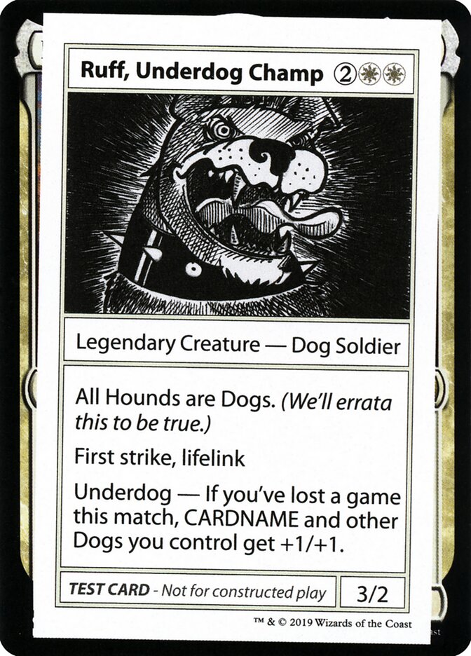 image Ruff, Underdog Champ