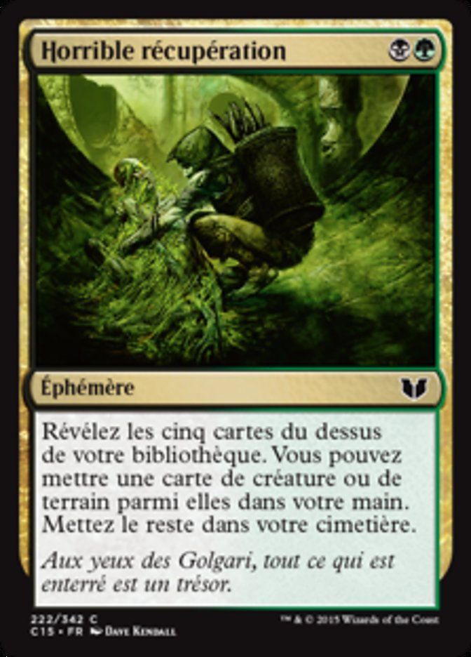 image Horrible récupération
