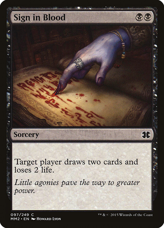 image Sign in Blood