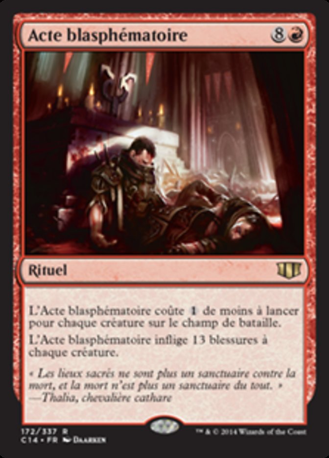 image Acte blasphématoire