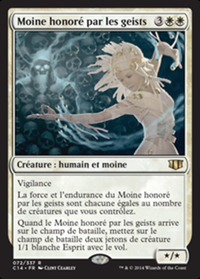image Moine honoré par les geists