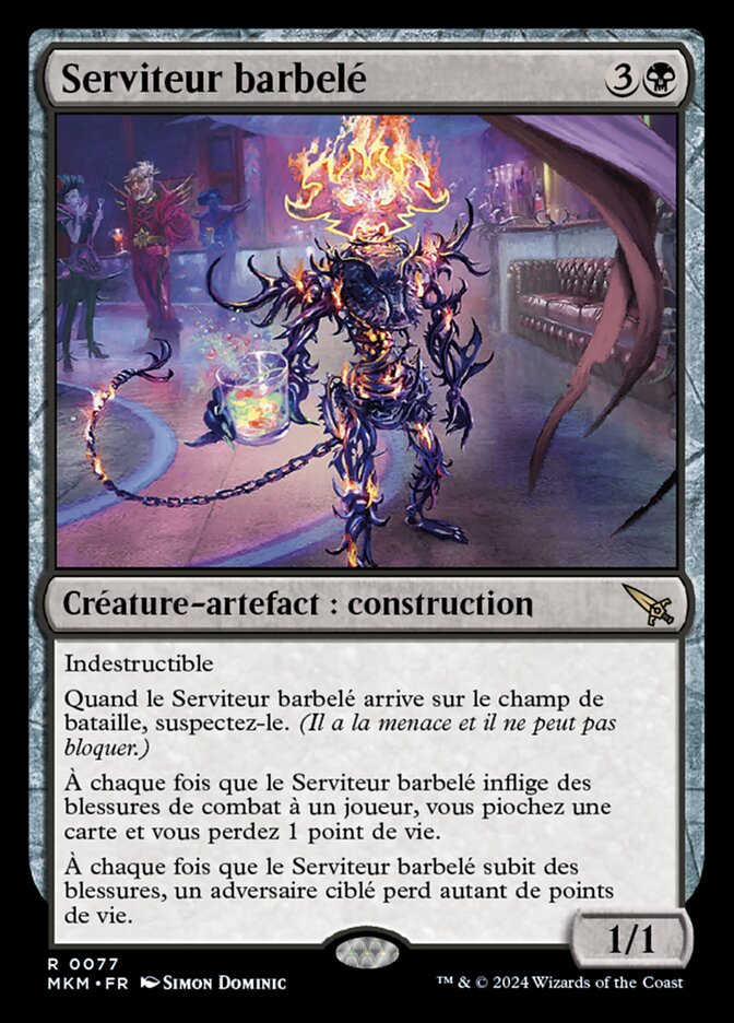 image Serviteur barbelé