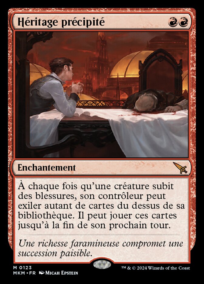 image Héritage précipité