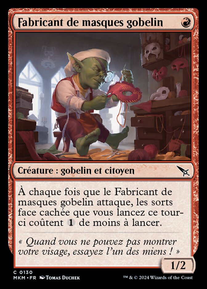 image Fabricant de masques gobelin