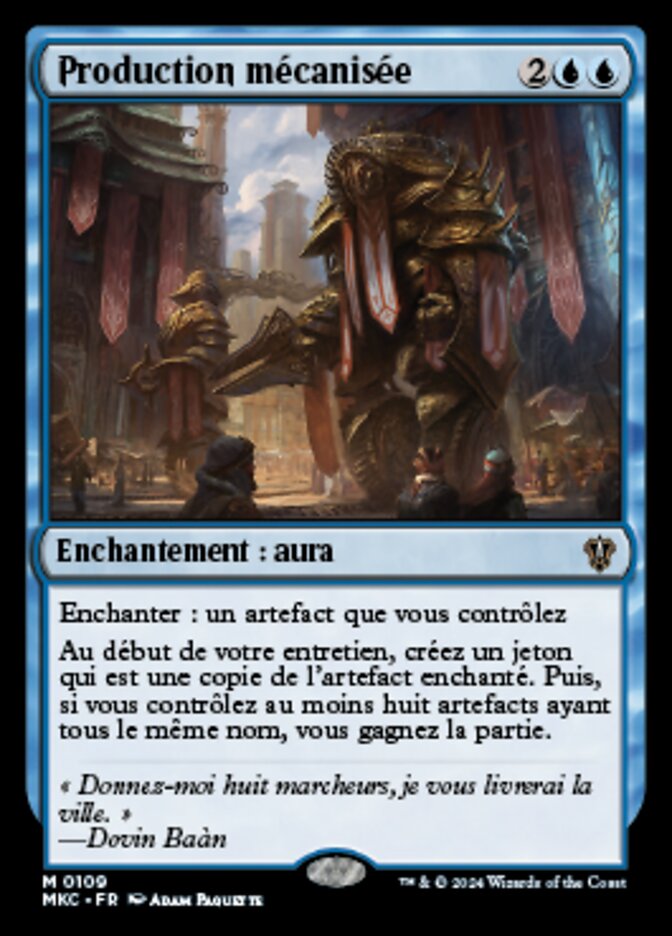 image Production mécanisée