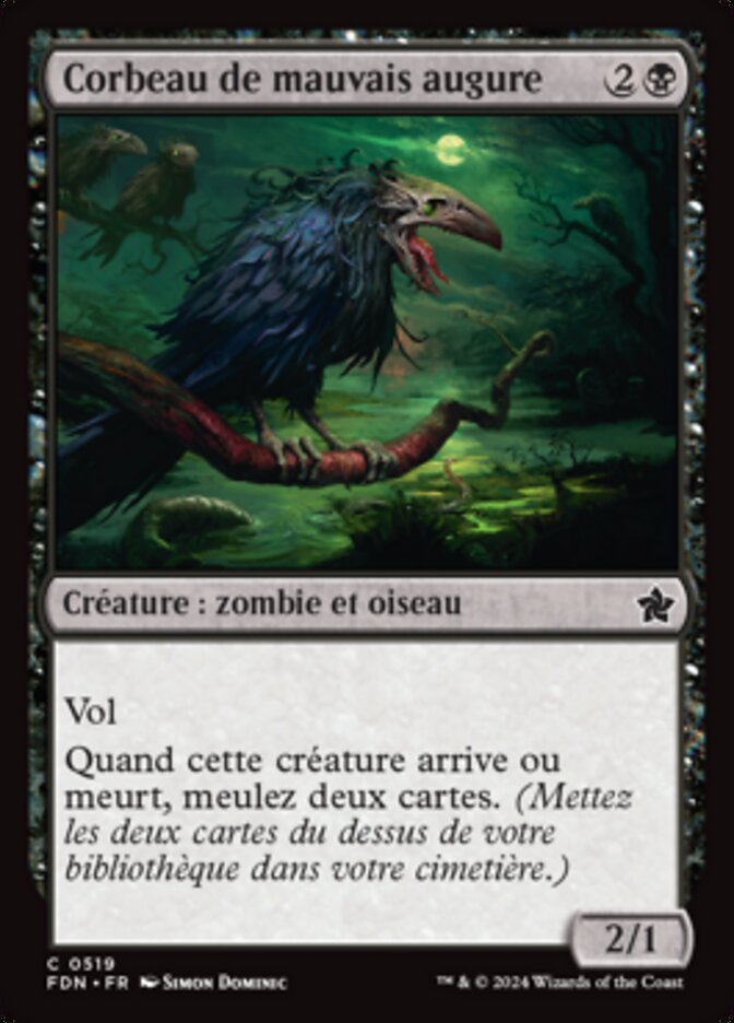 image Corbeau de mauvais augure