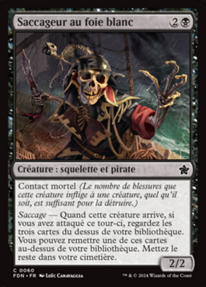 image Saccageur au foie blanc