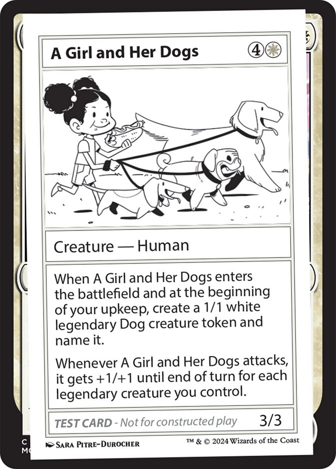 image A Girl and Her Dogs