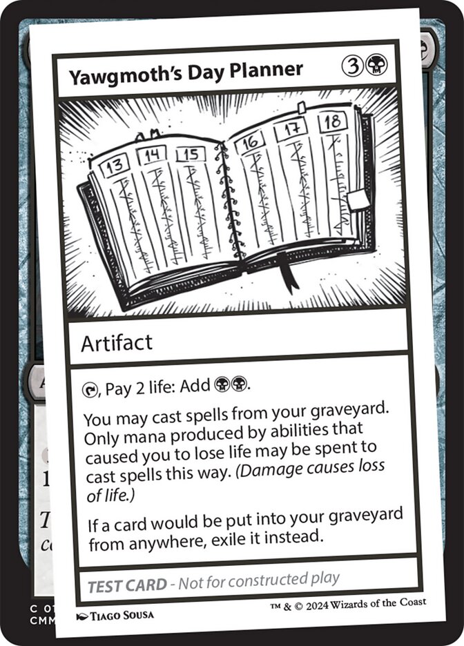image Yawgmoth's Day Planner