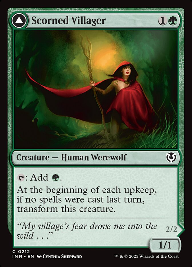 image Scorned Villager // Moonscarred Werewolf