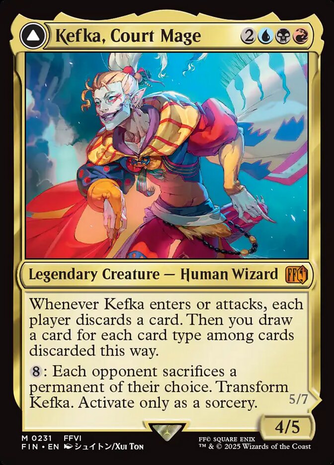 image Kefka, Court Mage // Kefka, Ruler of Ruin