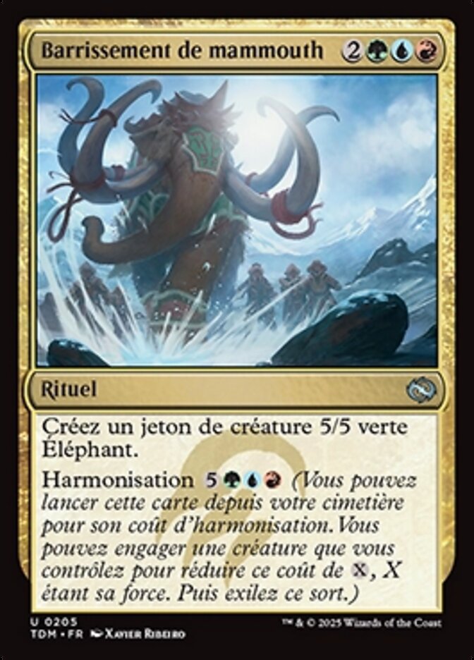 image Barrissement de mammouth