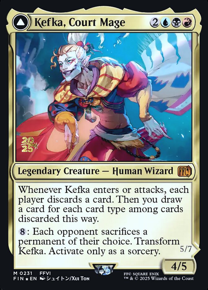 image Kefka, Court Mage // Kefka, Ruler of Ruin