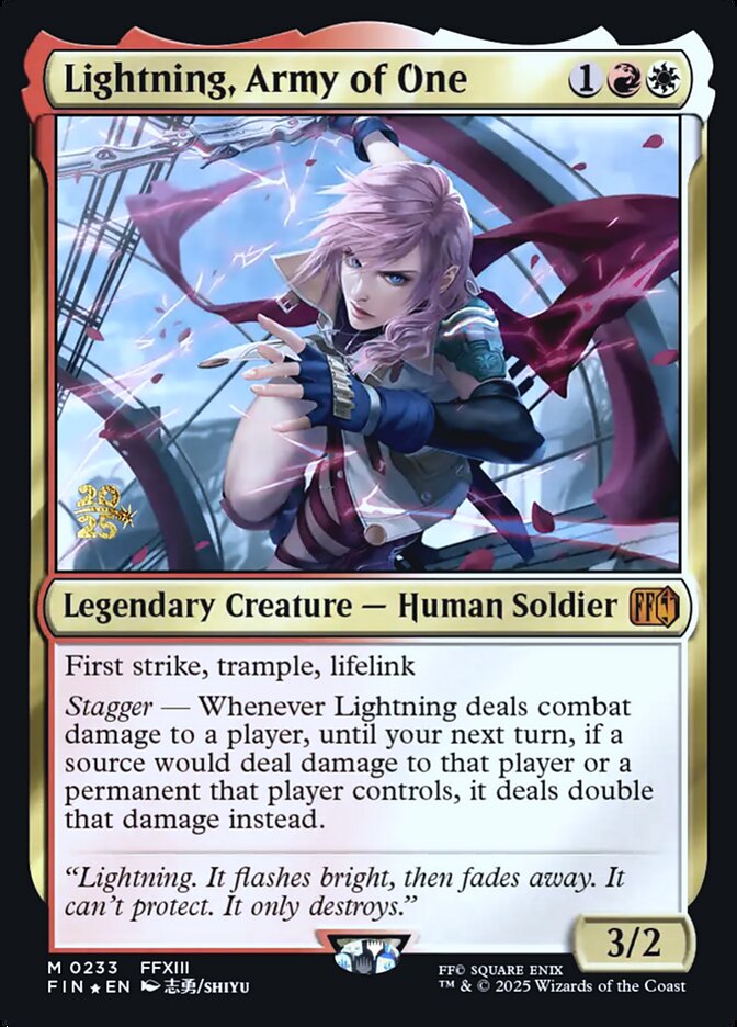 image Lightning, Army of One