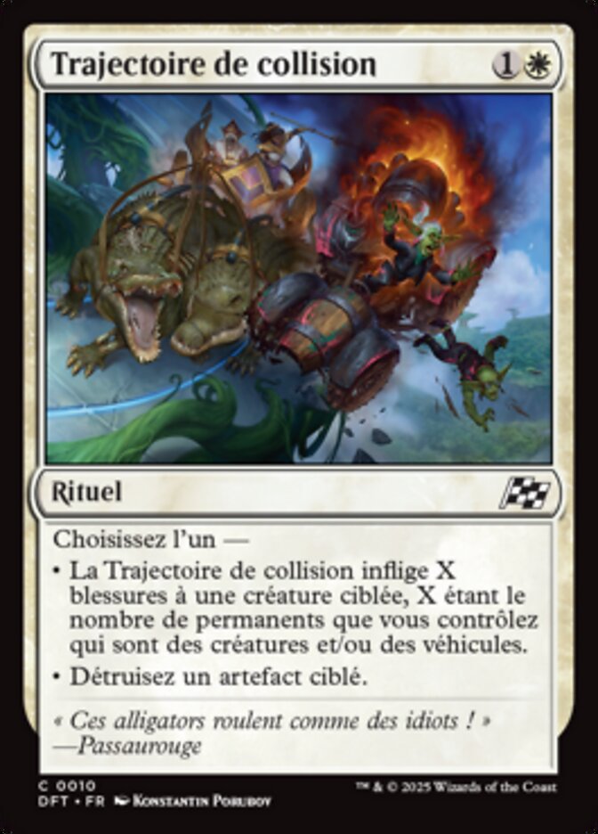 image Trajectoire de collision