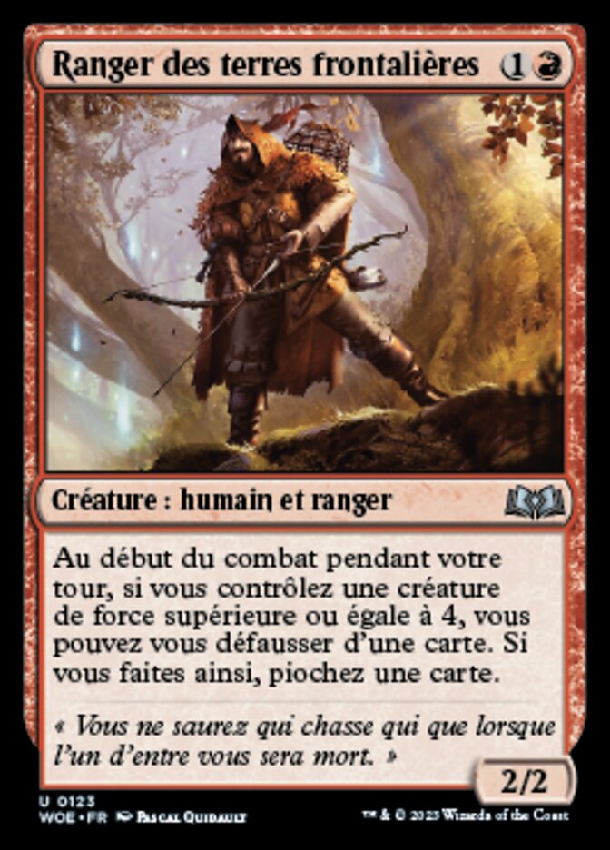 image Ranger des terres frontalières