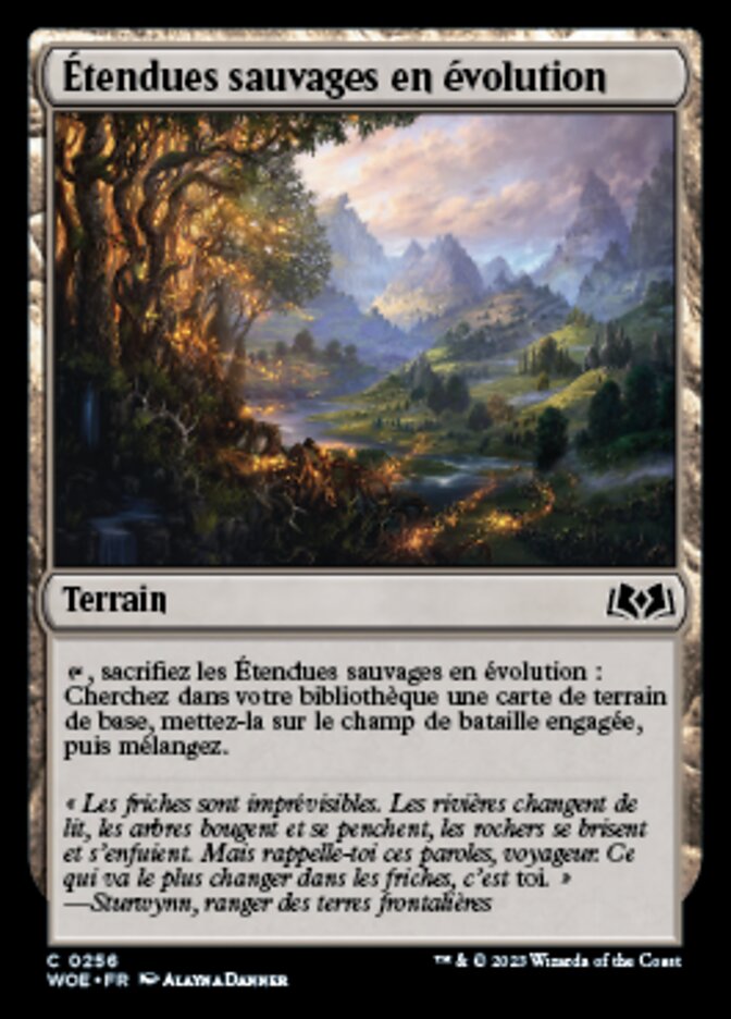 image Étendues sauvages en évolution