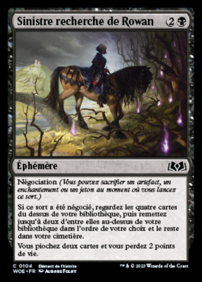 image Sinistre recherche de Rowan