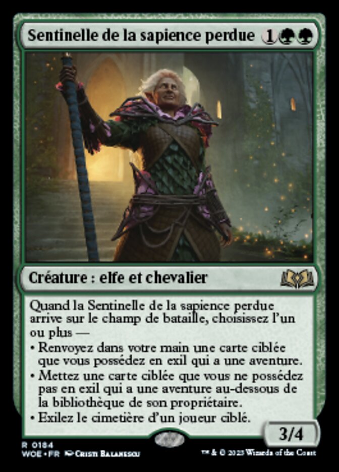 image Sentinelle de la sapience perdue