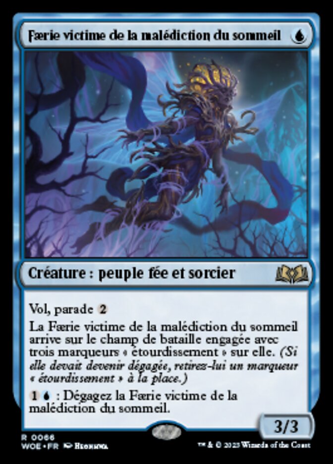 image Faerie victime de la malédiction du sommeil