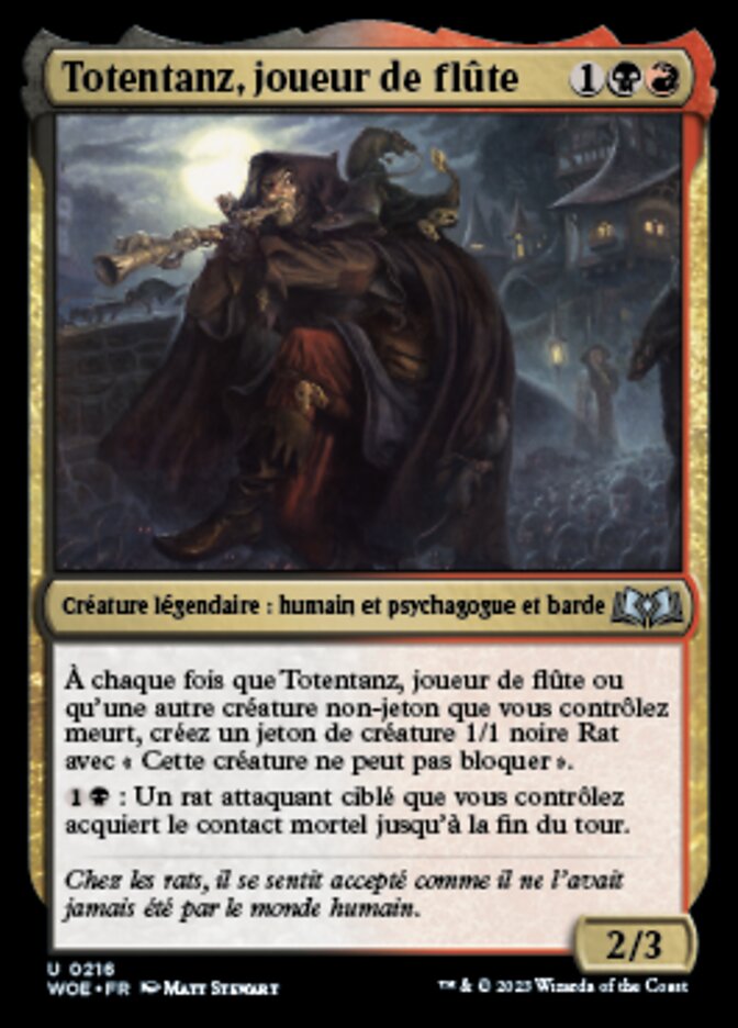 image Totentanz, joueur de flûte