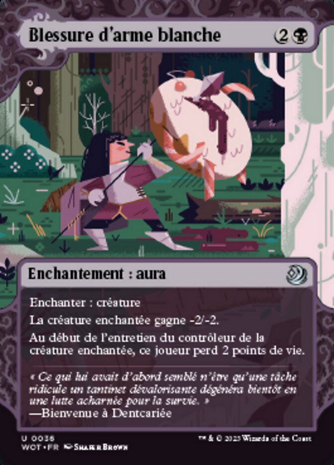 image Blessure d'arme blanche