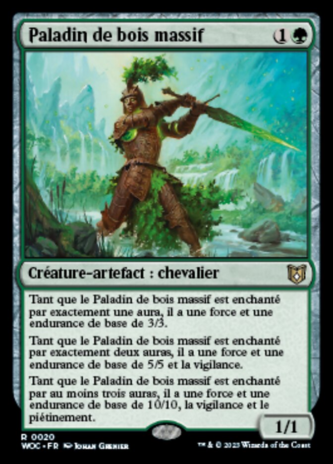 image Paladin de bois massif