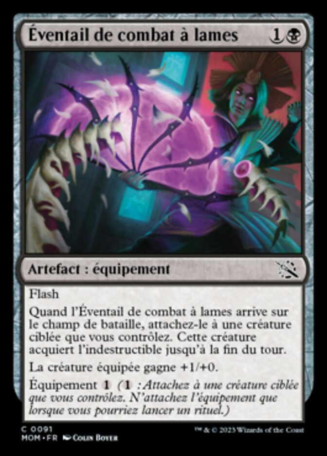 image Éventail de combat à lames