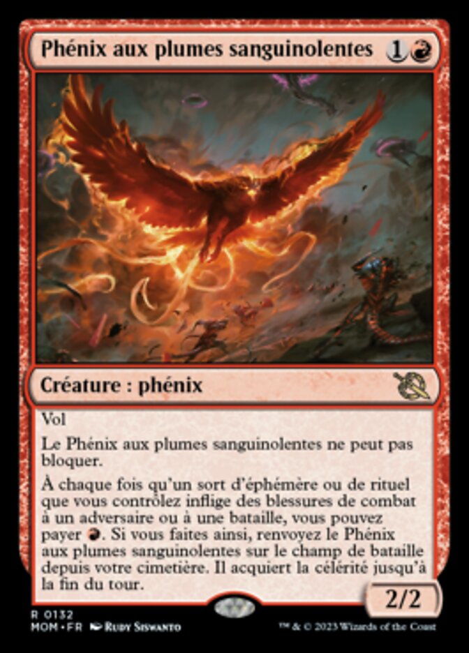 image Phénix aux plumes sanguinolentes