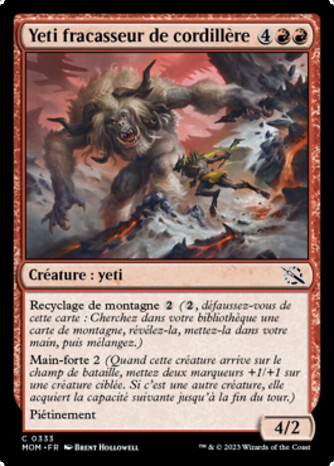 image Yeti fracasseur de cordillère