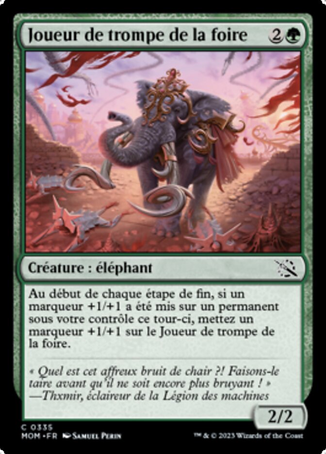 image Joueur de trompe de la foire